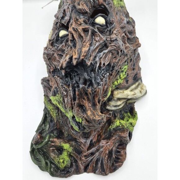 ADULT WOOD MONSTER MASK ~ LATEX HORROR COSTUME HALLOWEEN PARTY COSPLAY ~ NEW - Picture 5 of 5